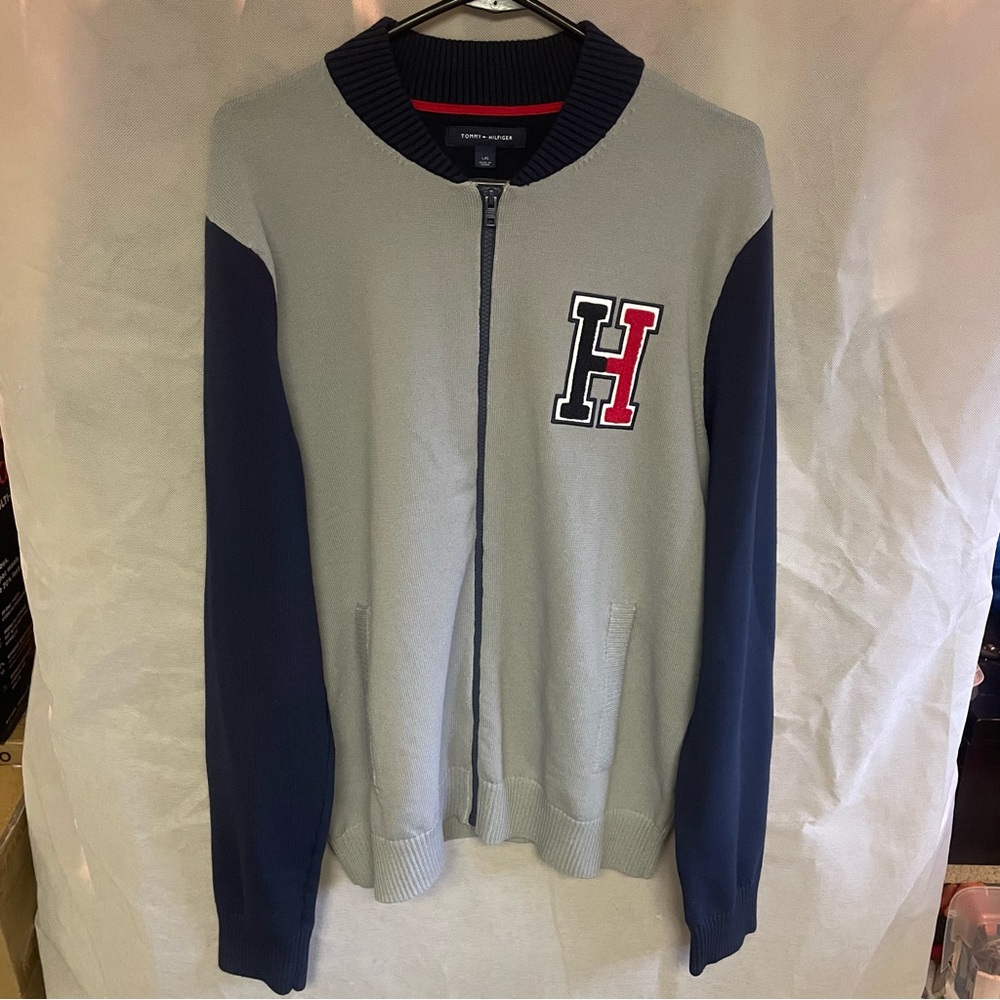 Tommy Hilfiger Men’s Letterman Varsity Zip Up